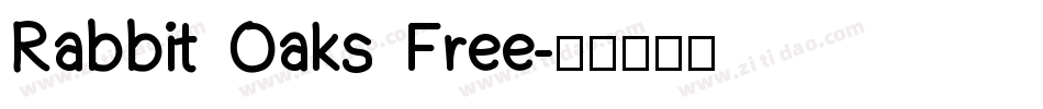 Rabbit Oaks Free字体转换